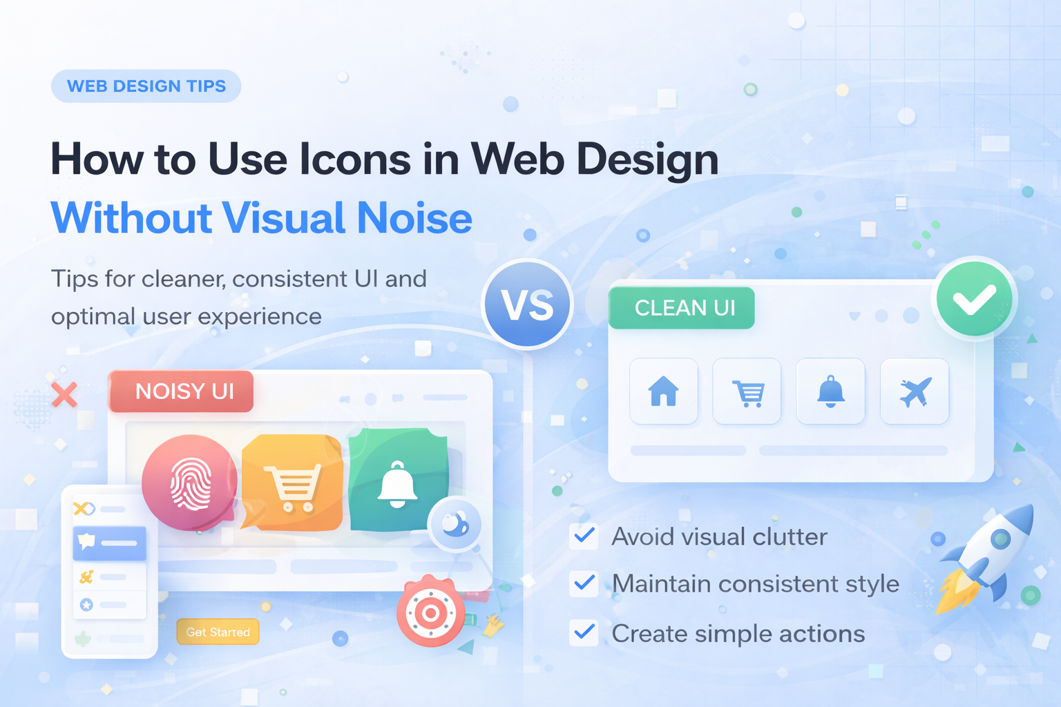 How to Use Icons in Web Design Without Visual Noise